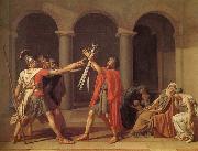 Jacques-Louis David Oath of the Horatii oil